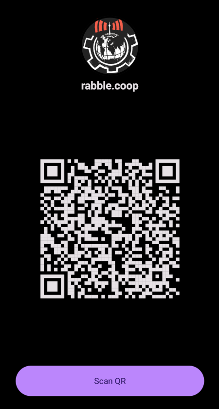 rabble.coop Nostr account QR Code